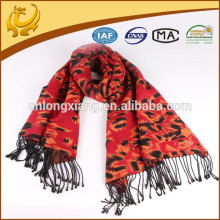 Silk Viscose Blended Thick Winter Fashion Pashmina Arab Scarf